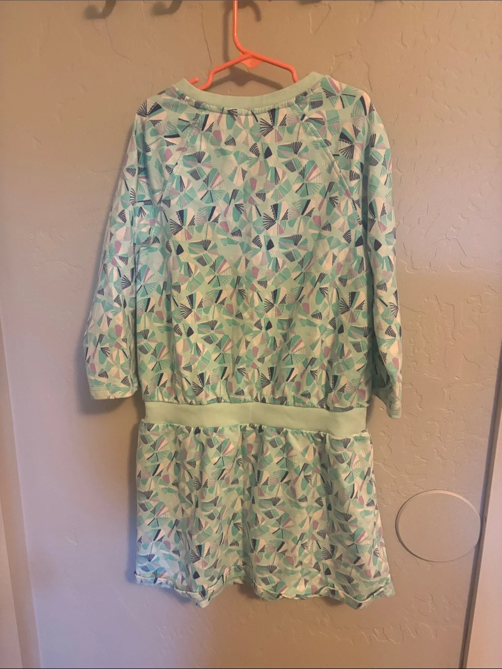 Crazy 8 Girls Mint Green Geometric Print Dress