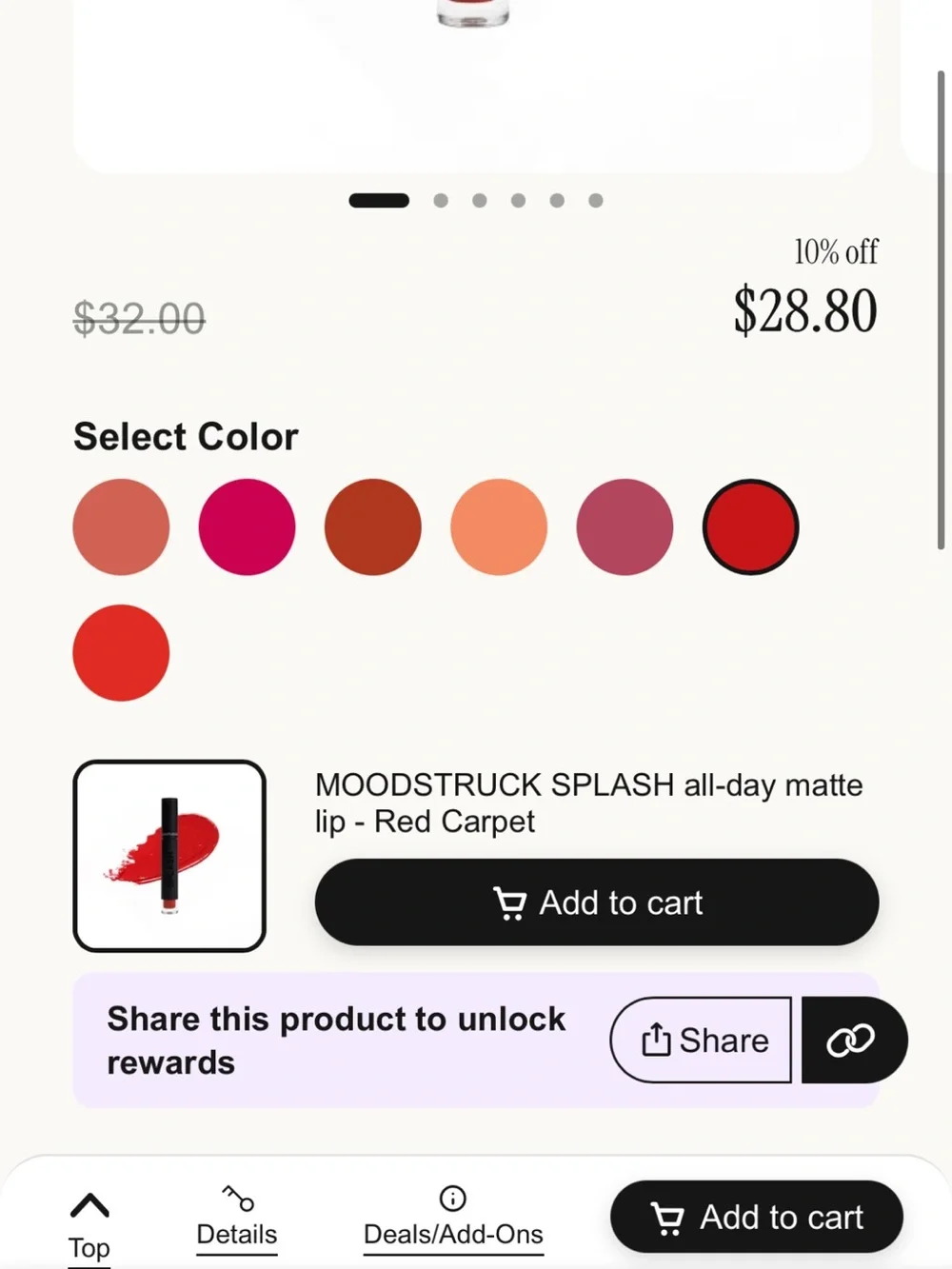 Younique red high