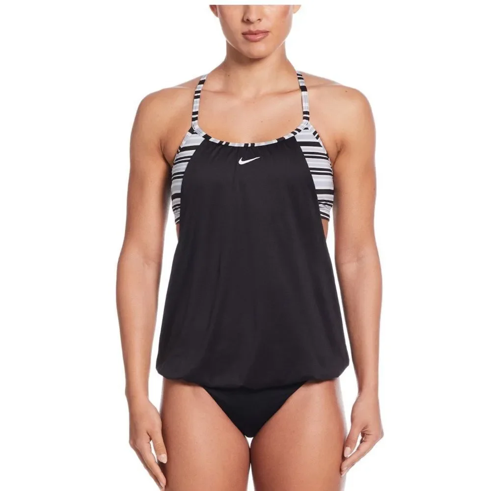 Nike Layered Tankini Swim Top