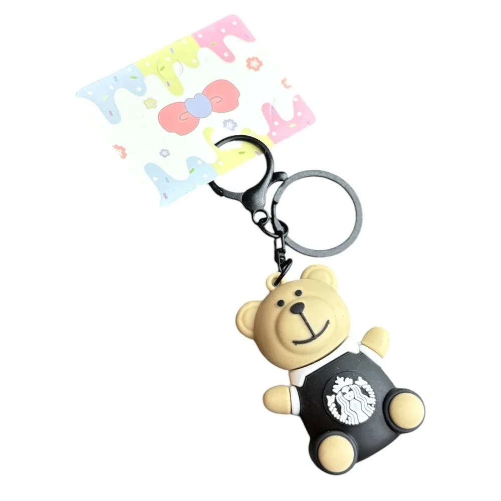 Starbucks Key Chain Women's Black Brown 4
