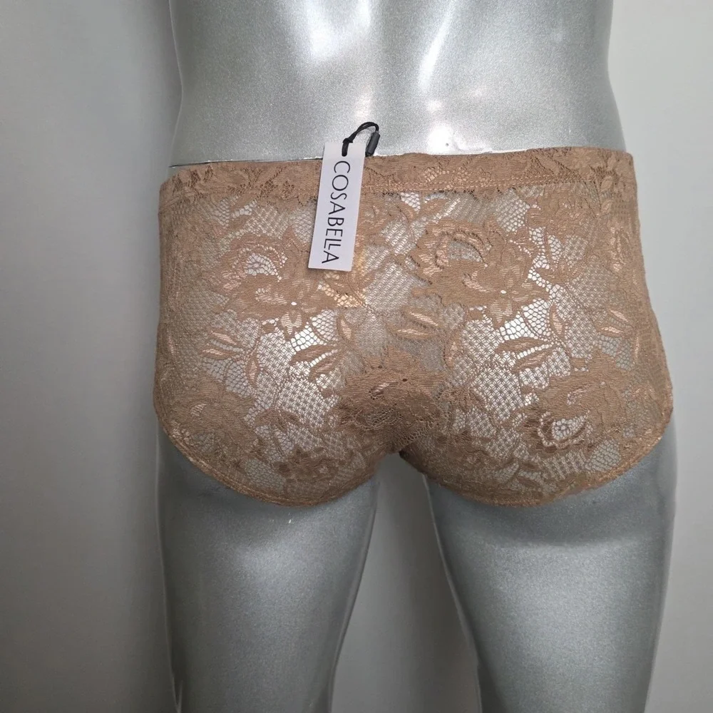 Cosabella‎ Never Say Never Comfort Micro Brief Men's Lace Underwear Brown S