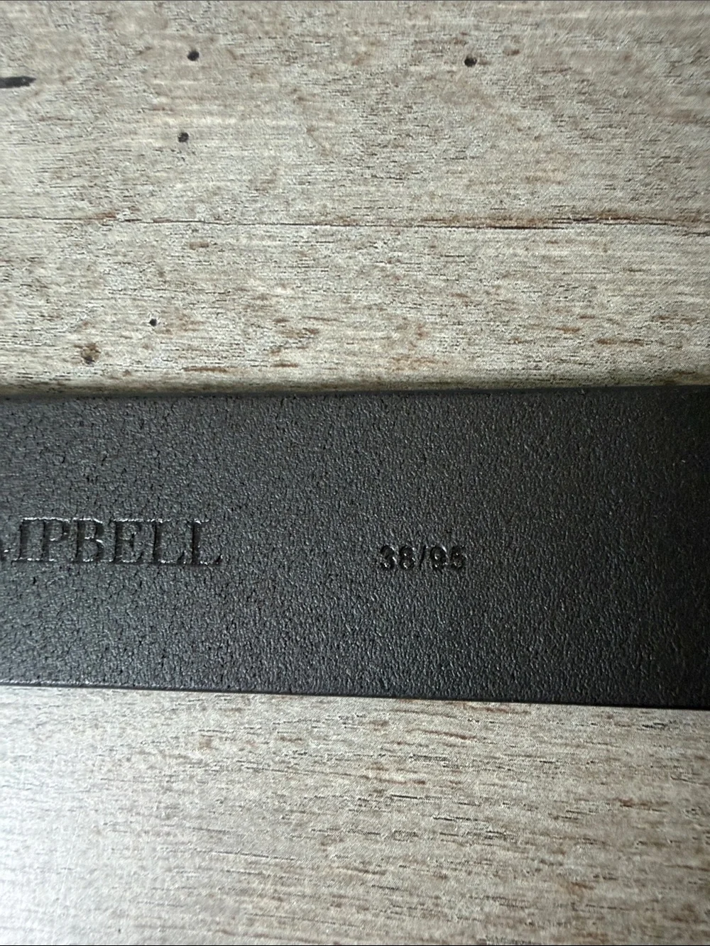 James Campbell Dark Brown Leather Men's Belt with Gunmetal Buckle