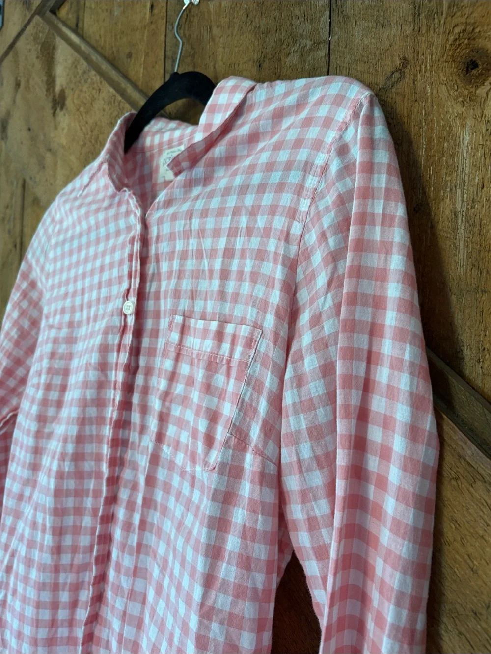 J. Crew lightweight gingham