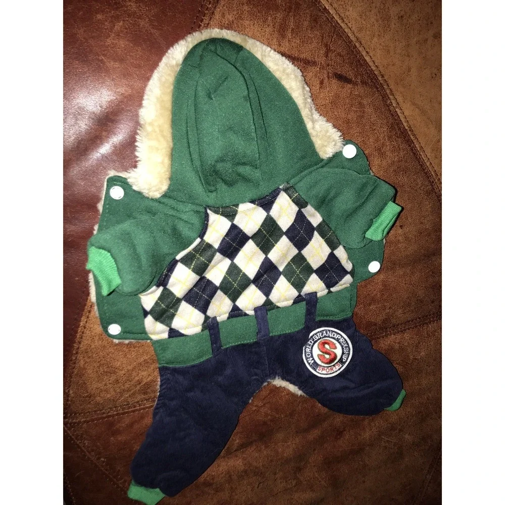 dog Full Body Warm Fur Lined Coat size XS World Grand‎ Prix Ship Sports