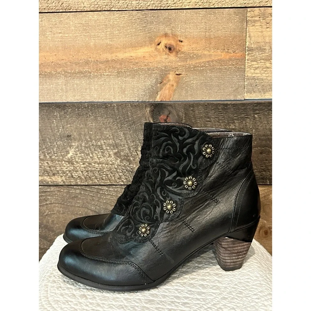 L'Artiste Women's Belgard Bootie Black Size 8.5/39‎