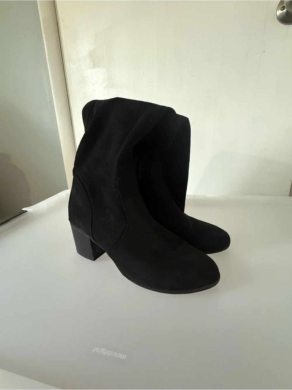 T.J.Maxx Black Over-the-Knee Block Heel Boots