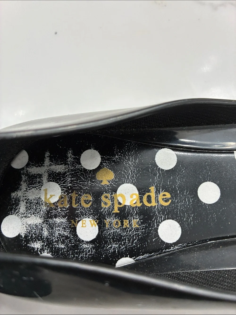 kate spade glossy black