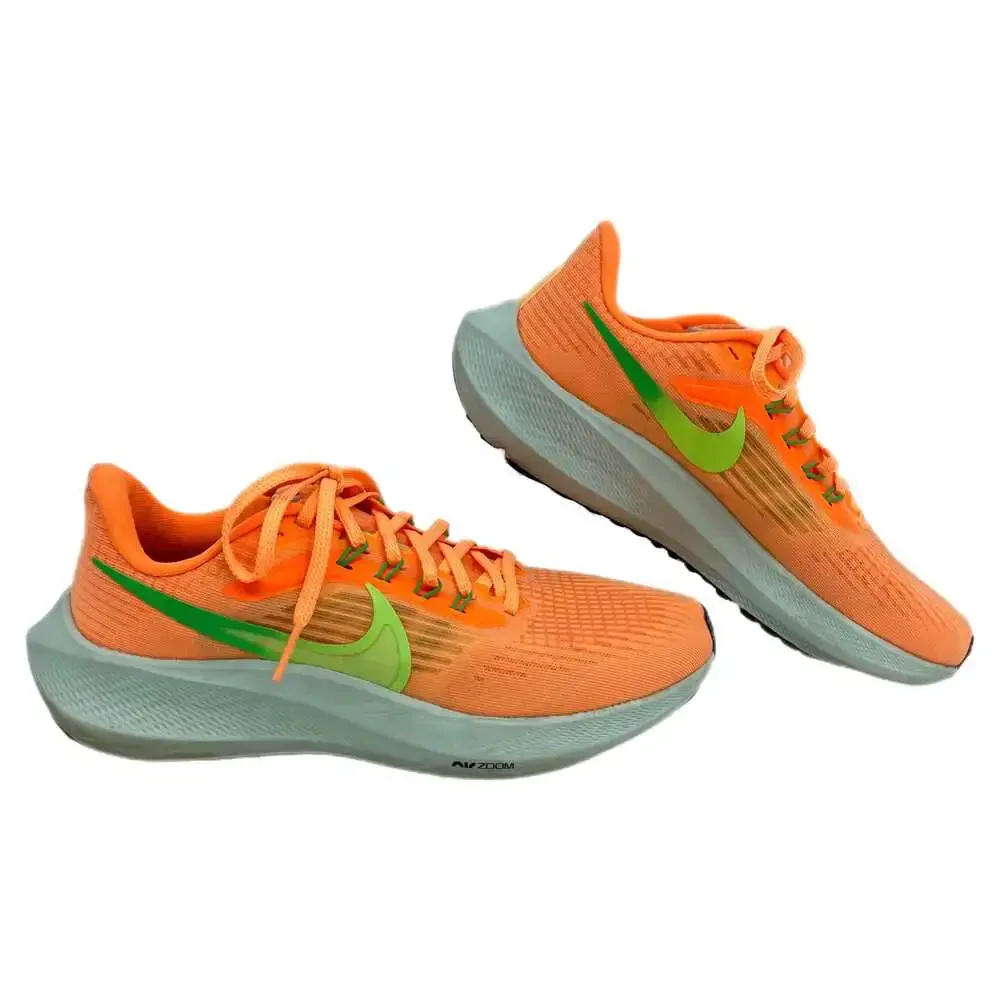 Nike Orange Green Air Zoom Pegasus 39 Sneakers | Women's Size 7