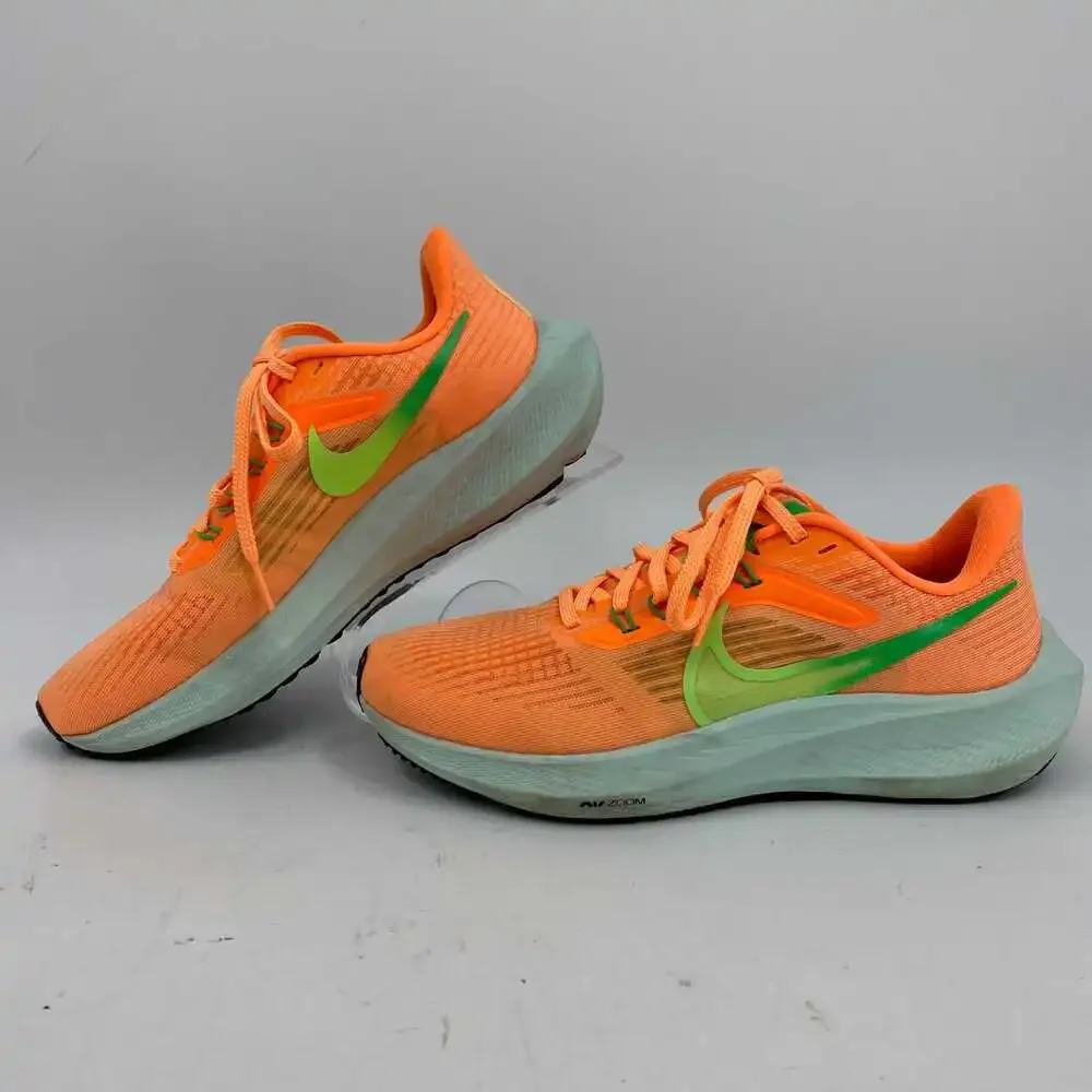 Nike Orange Green Air Zoom Pegasus 39 Sneakers | Women's Size 7