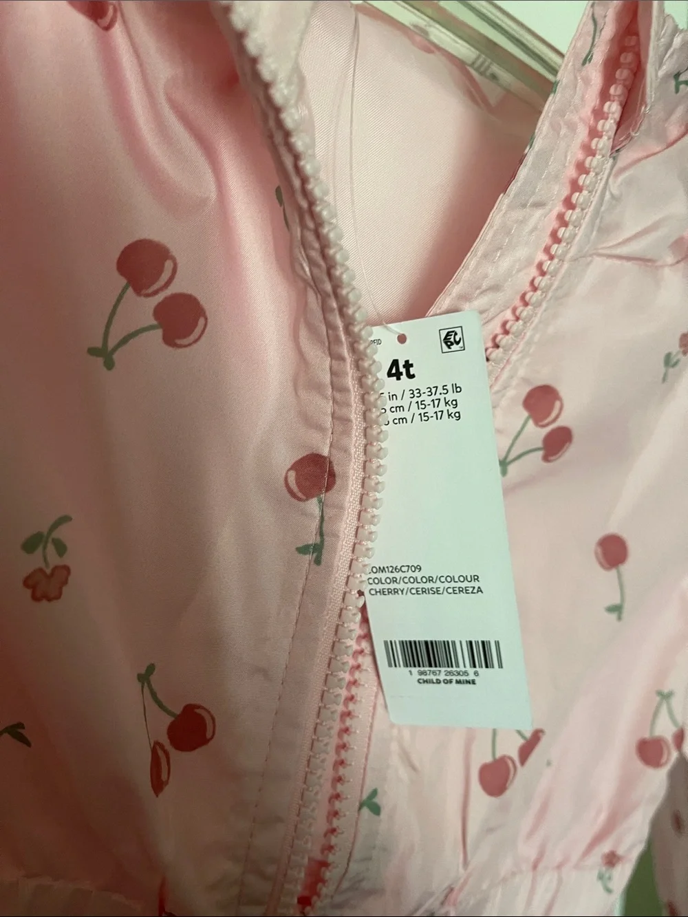 Carters lightweight pink