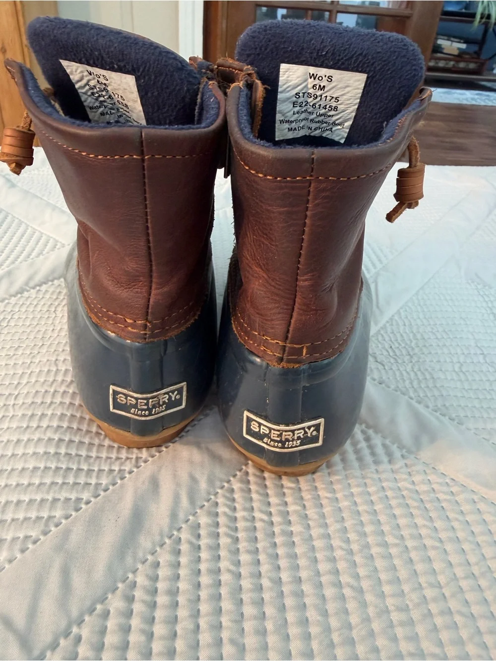 Sperry waterproof navy