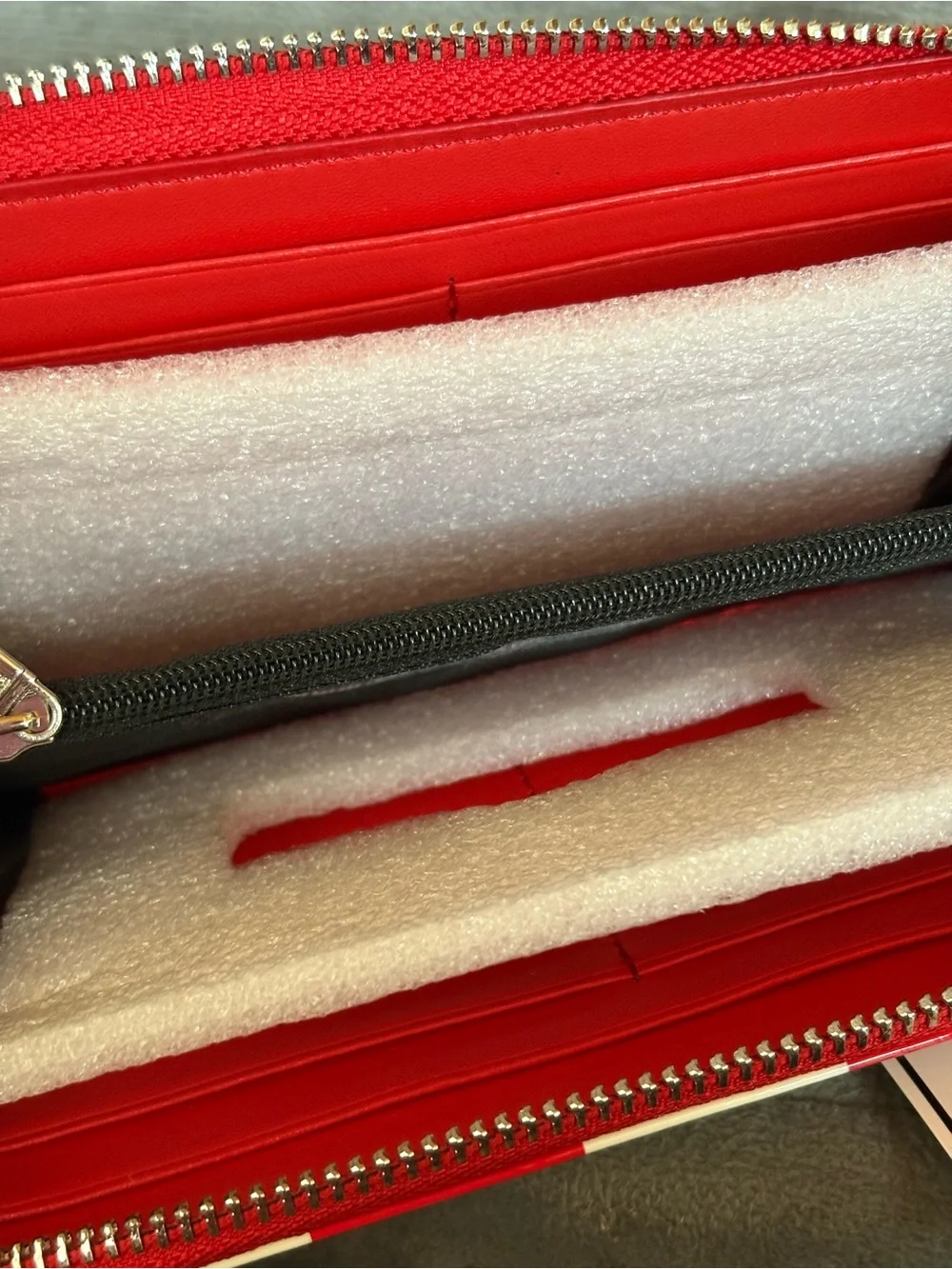 Astro Bettie Star Struck Red and White Checkerboard Wristlet Wallet