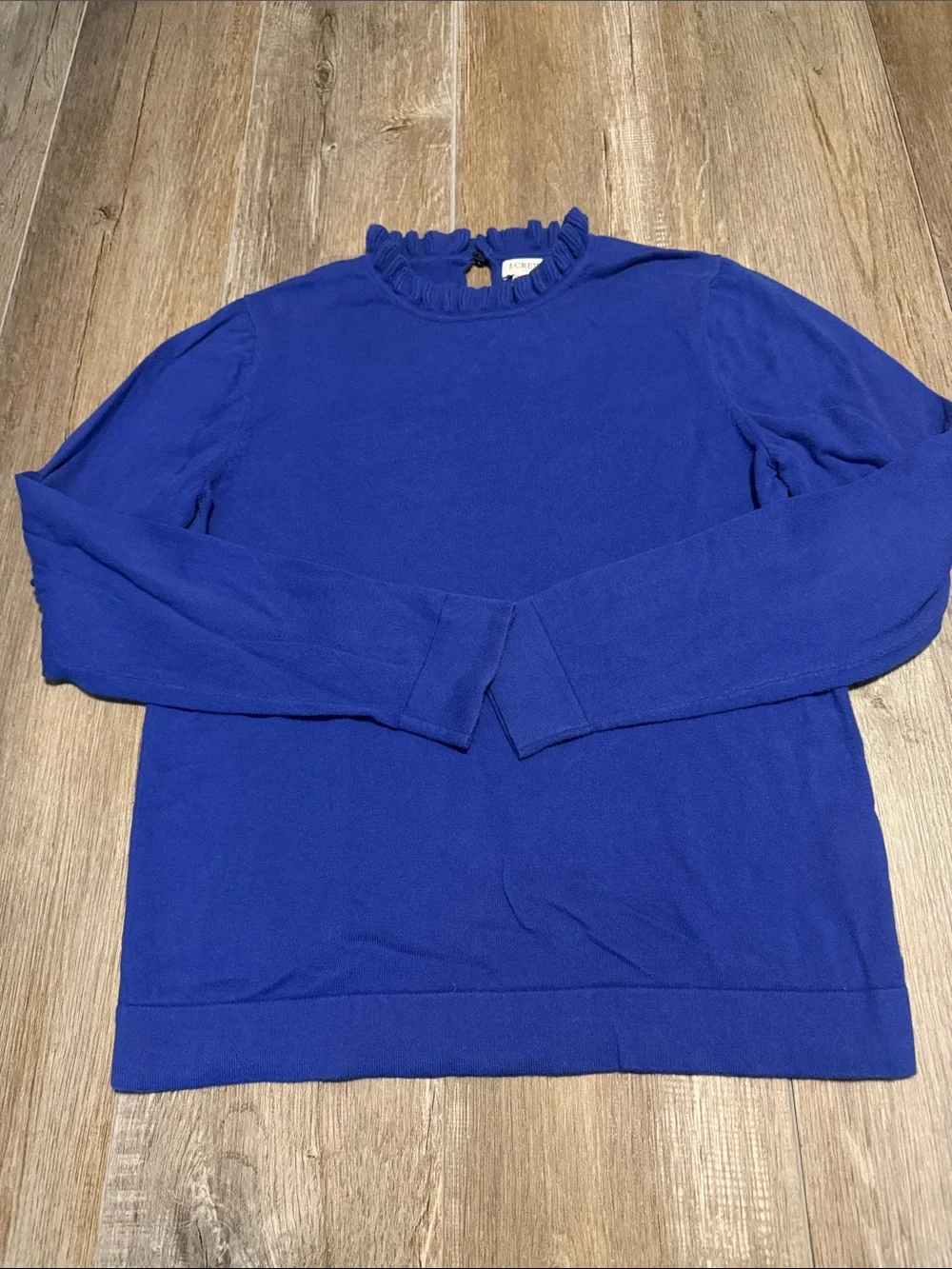 J. Crew Women’s Ruffle Neck Crewneck Sweater