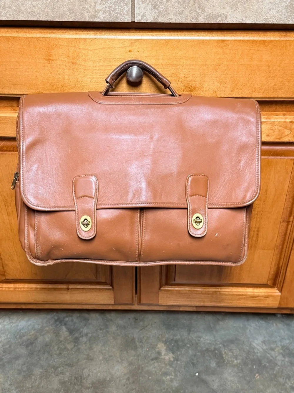 Coach leather briefcase