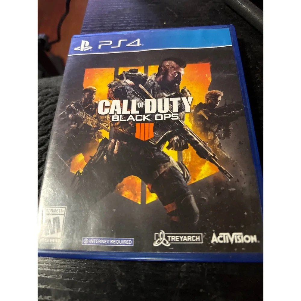 Activision Call of Duty Black Ops 4 PS4 One Size Blue Excellent Video Game