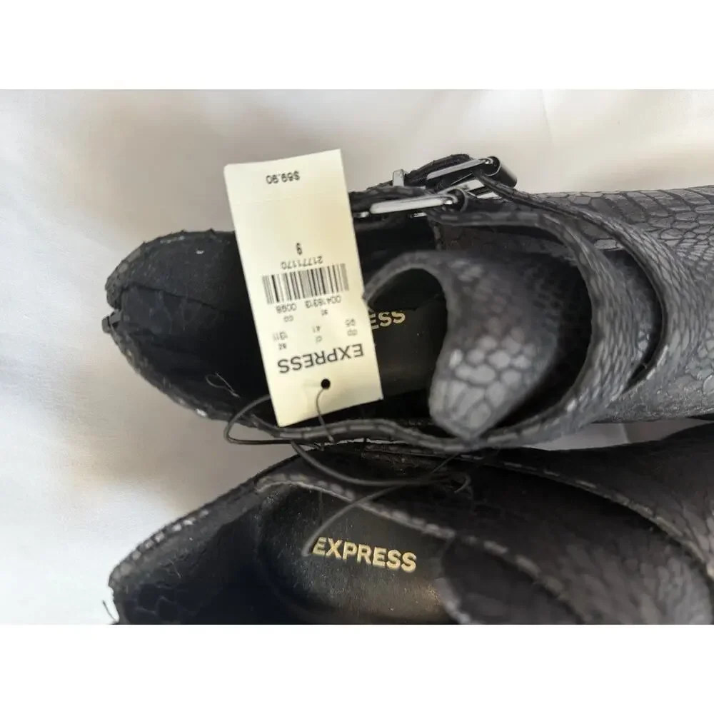 Express black faux