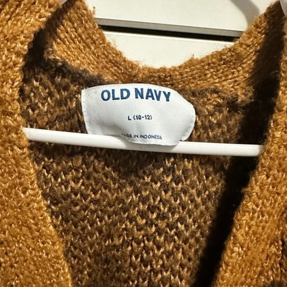 Girl’s Old Navy Leopard Print Cardigan‎ Size 10/12