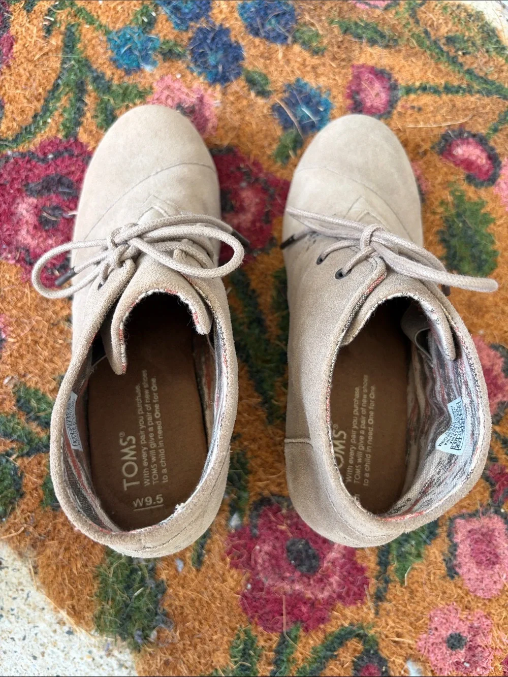 Toms size wedge
