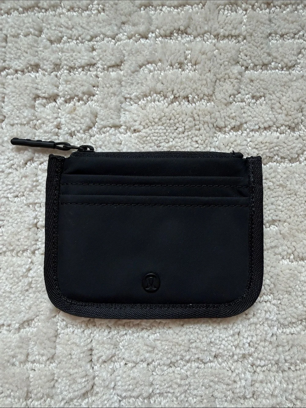 lululemon athletica Black Compact Card Wallet