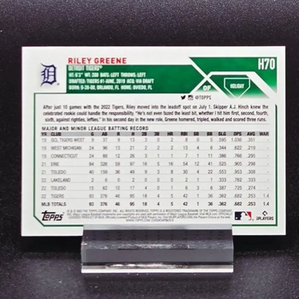 Topps riley greene