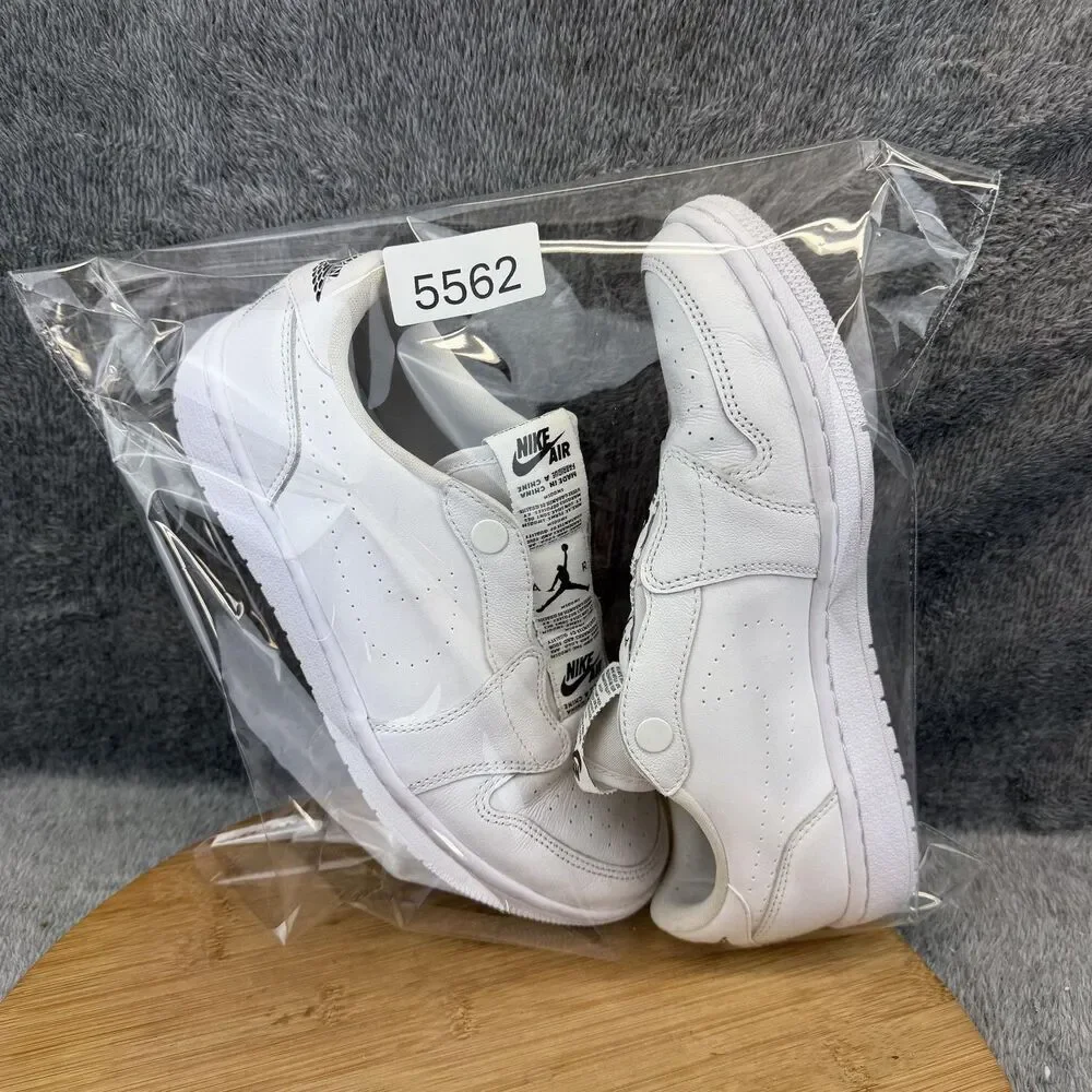 Nike Air Jordan 1 Low Slip Shoes Womens Size 8.5 White Sneakers AV3918-100