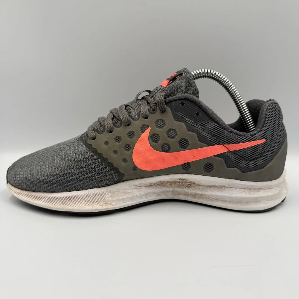 Nike Downshifter 7 Womens Size 8 Running Shoes 881585-001 Grey Orange