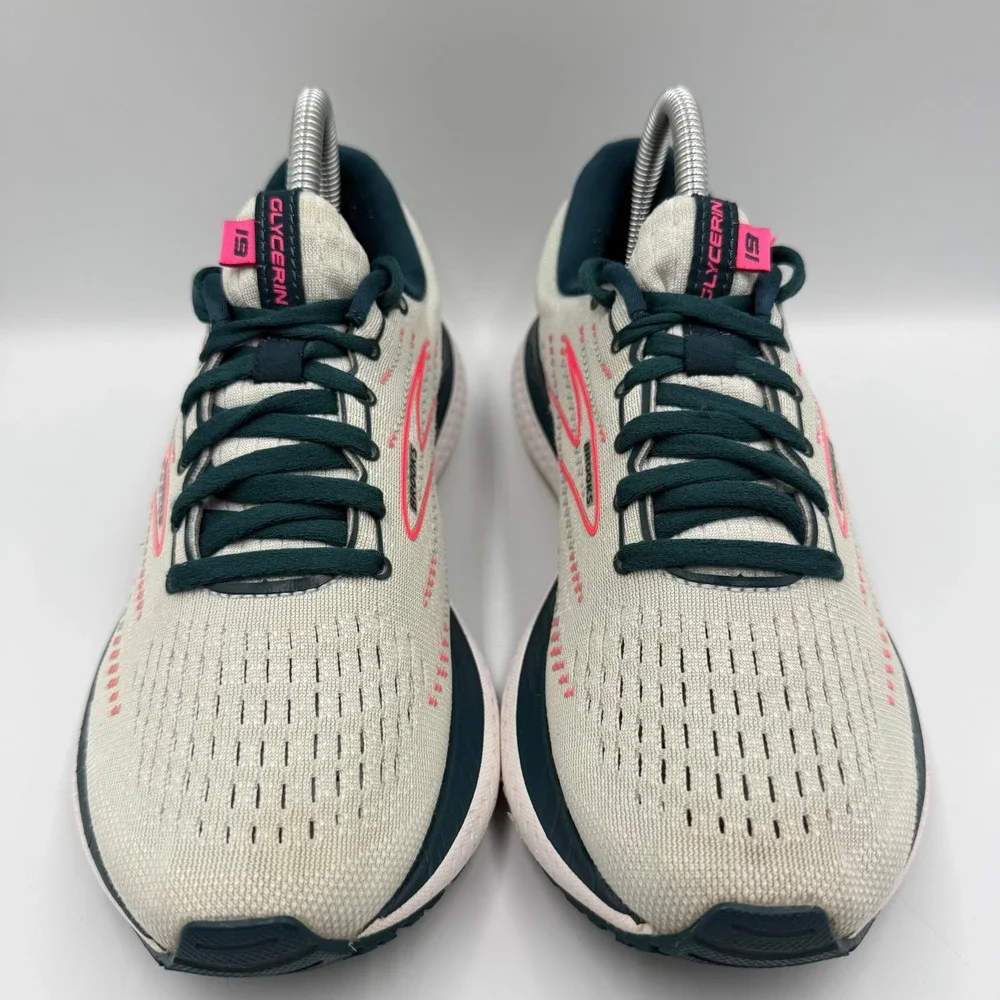 Brooks Glycerin 19 Womens Size 8 Running Shoes 1203431B110 Oyster Pink