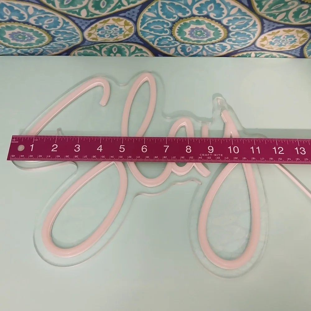 Pink/Purple Neon 'Slay' Sign LED Light Wall Decor Bedroom Dorm Party Aesthetic