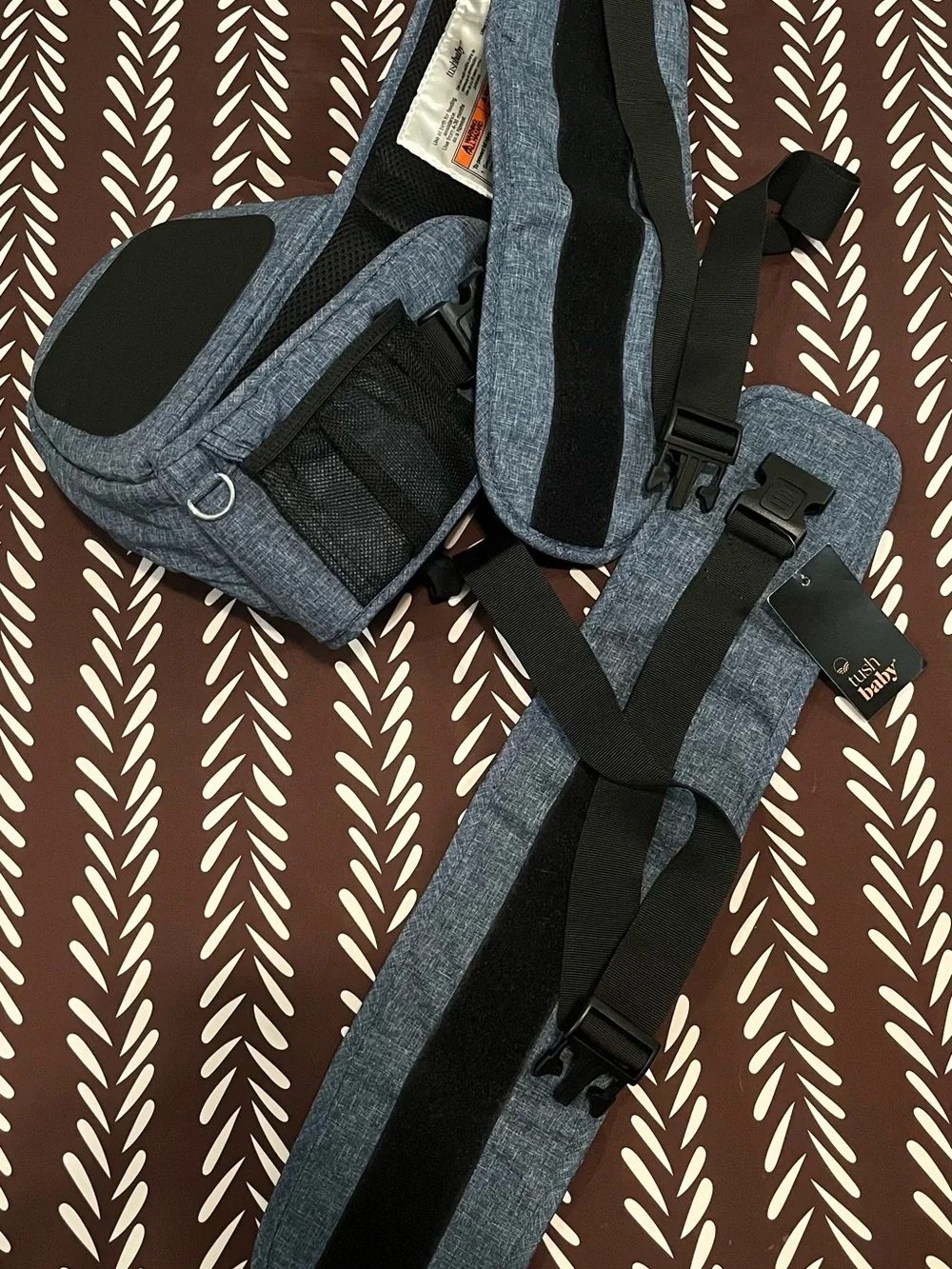 tushbaby Denim Blue Hip Carrier INCLUDING Waistband Extender