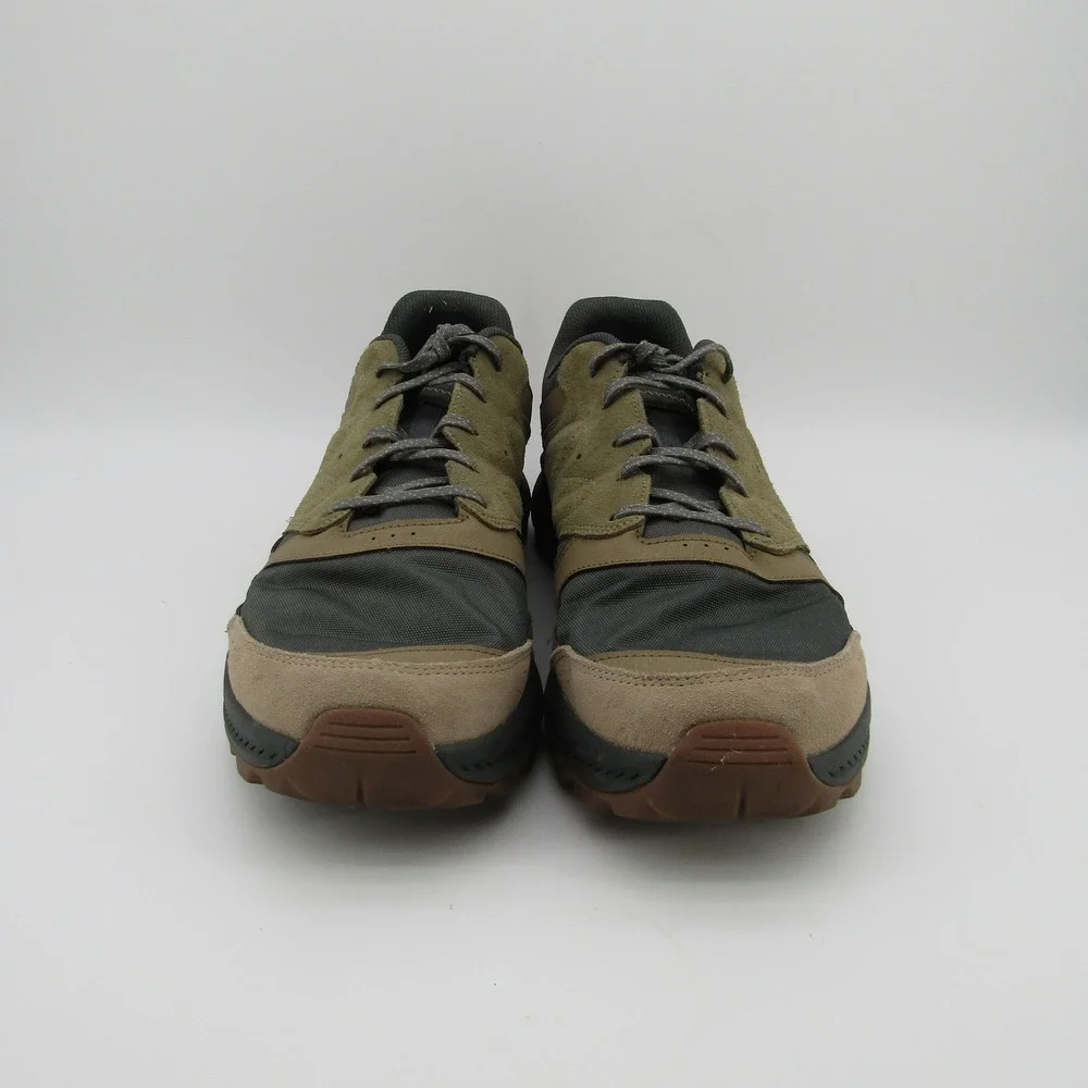Merrell J038937 Mens 15 Olive Green Suede Mesh Trail Hiking Shoes Low Top