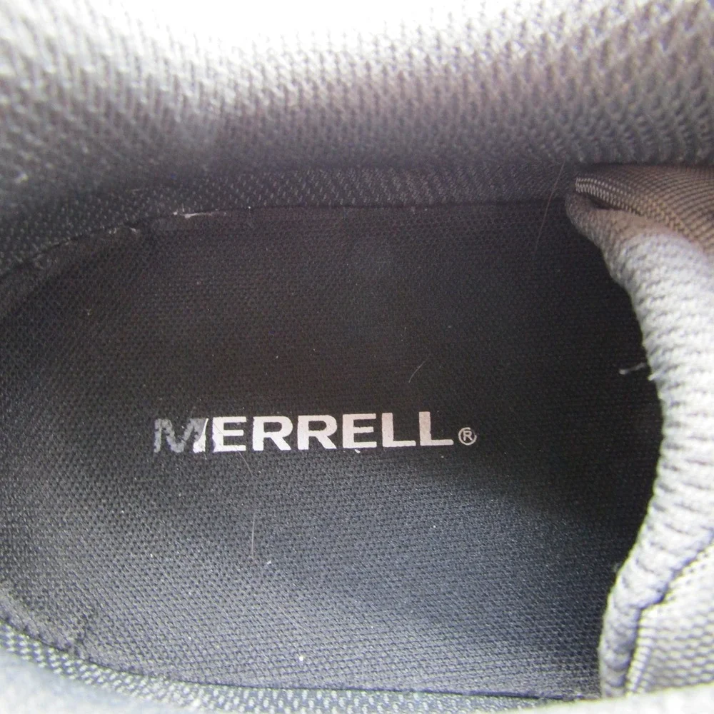 Merrell J038937 Mens 15 Olive Green Suede Mesh Trail Hiking Shoes Low Top