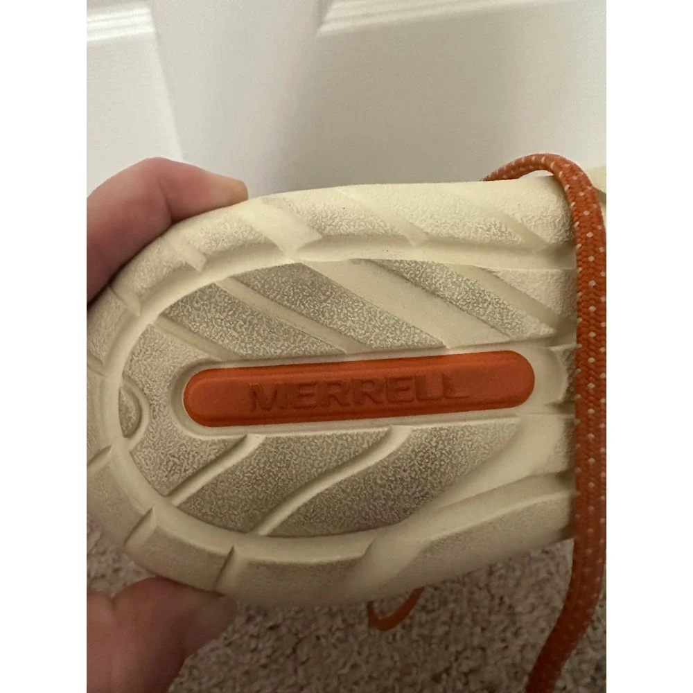 Merrell J007058 Womens Waterproof Suede Sherpa Fleece Boots Tan Orange Size 8.5