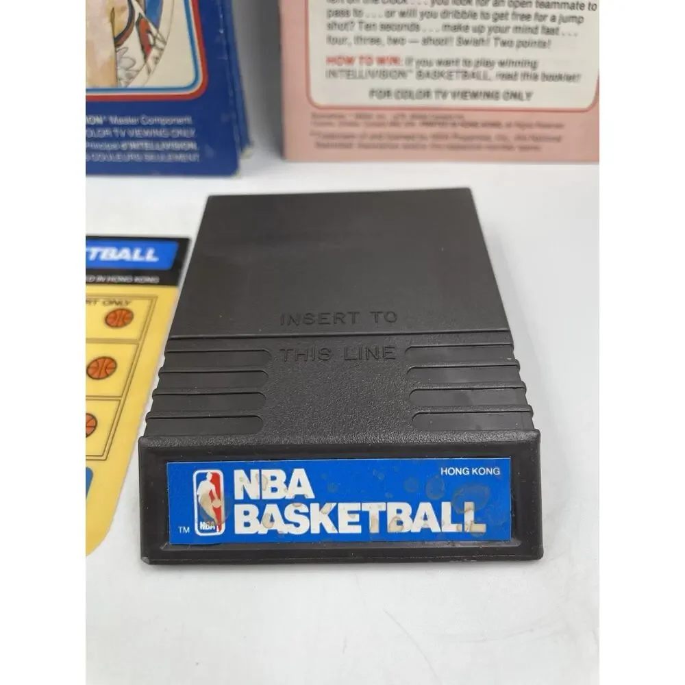 NBA Basketball Intellivision Complete In Box W/ Inlays & Manual 1979 Sports Game
