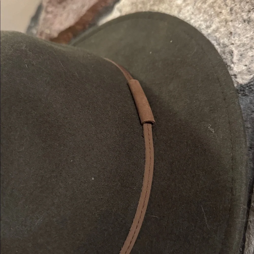 Broner Dark Brown Wool Felt Outback Fedora Hat