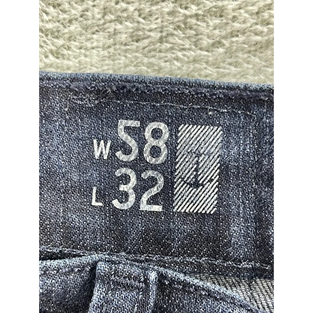 Nautica Jeans Mens 58x32 (29L) Blue Straight Fit Denim Pants Stretch Classic