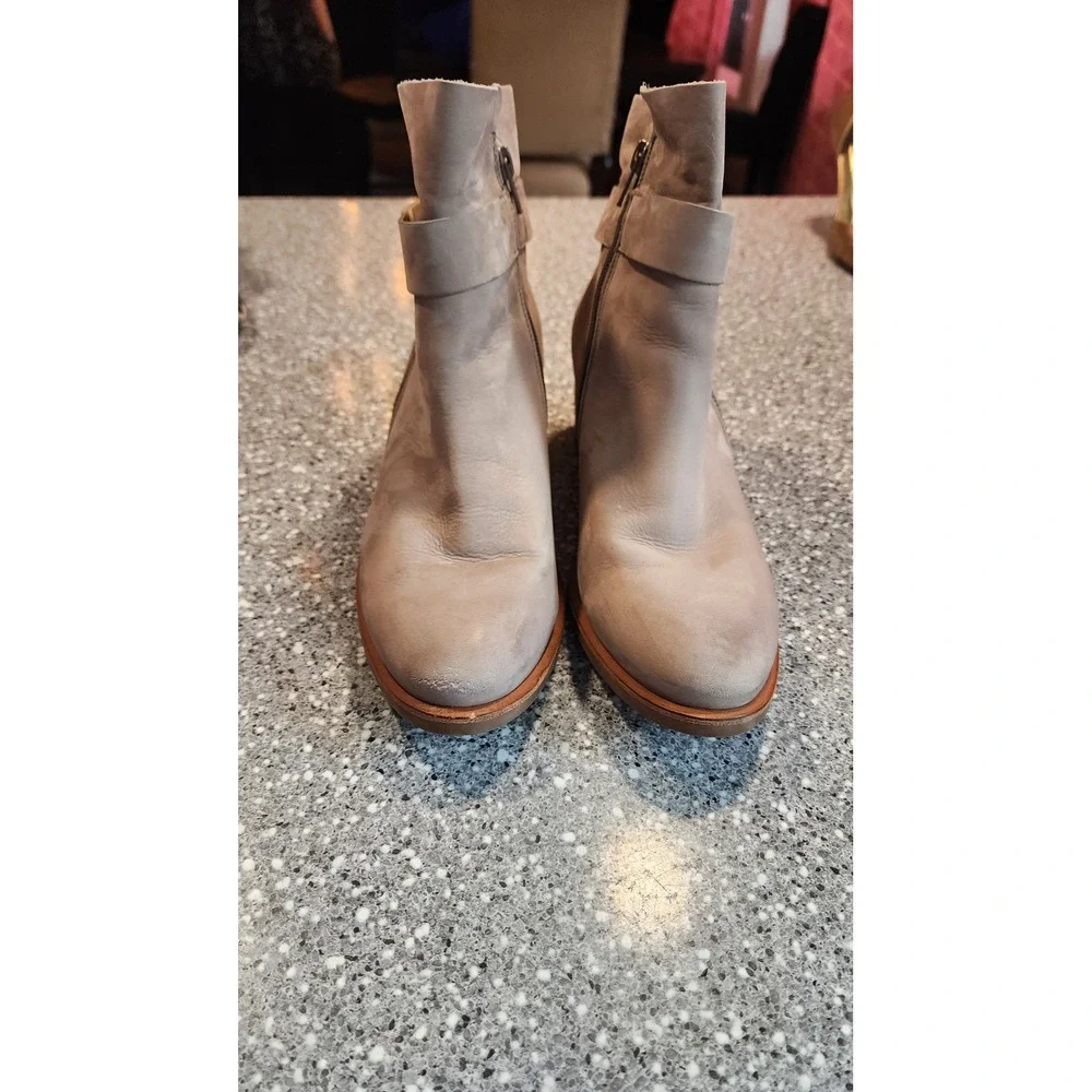 Paul Green Ankle Boots Womens 9 Taupe Good Condition