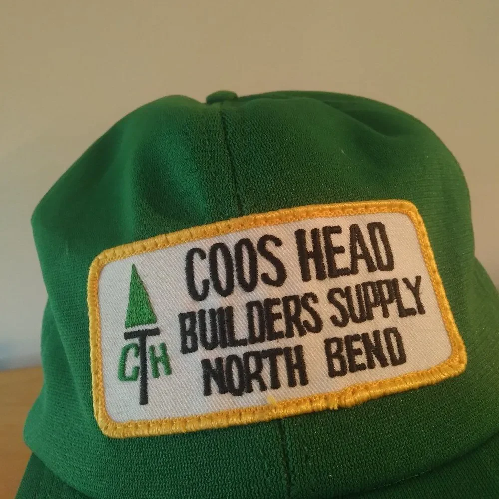 Vintage Coos Head Builders Supply Patch Snap Back Trucker Hat