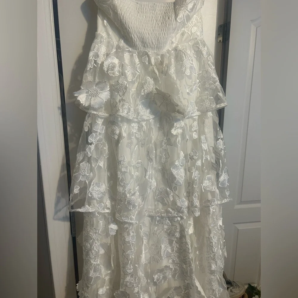 Lulus strapless tiered