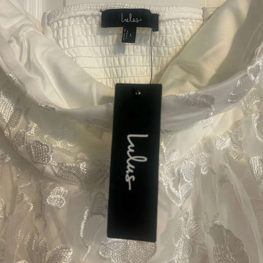 Lulus strapless tiered