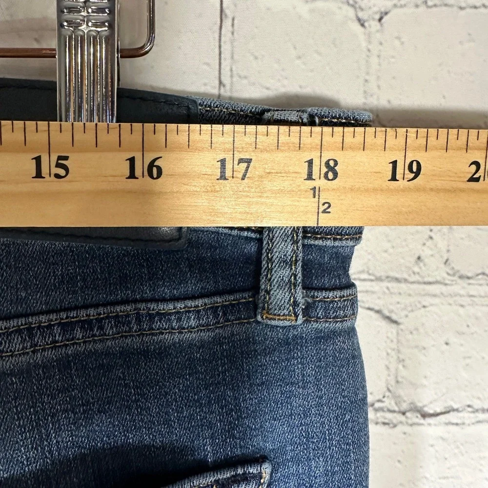 Lucky Brand 410 Athletic Straight Blue Jeans Mens Medium Wash Denim Stretch 36