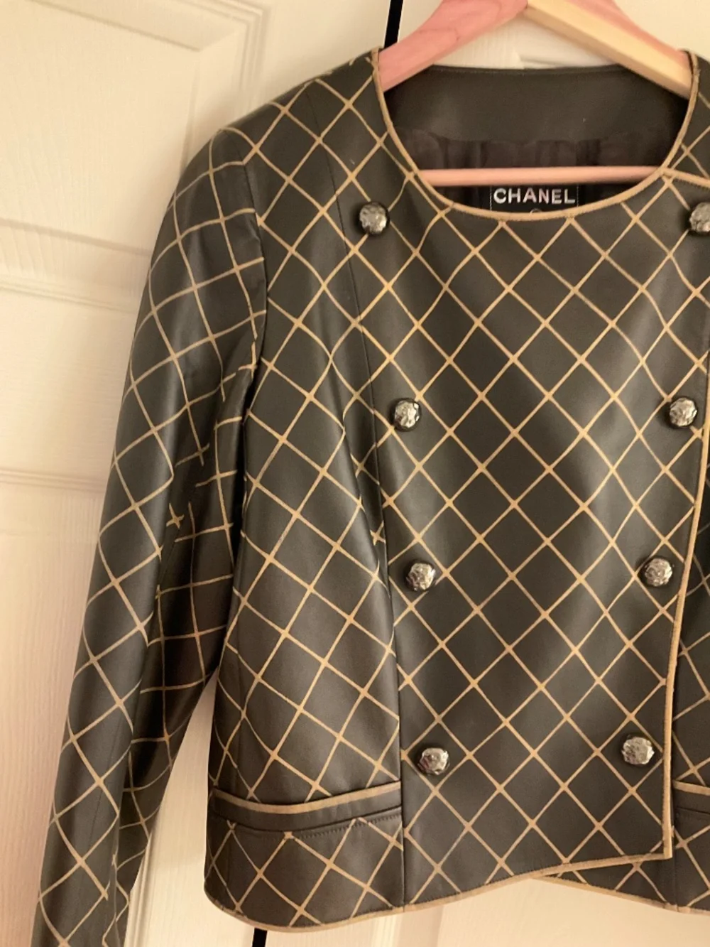 Chanel soft lambskin jacket 42