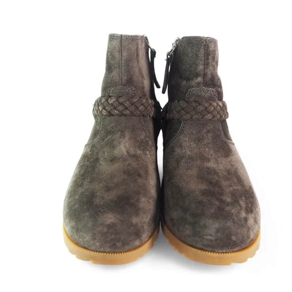 Teva Delavina Suede‎ Waterproof Ankle Boots Dark Brown 1008601 Women's 6.5