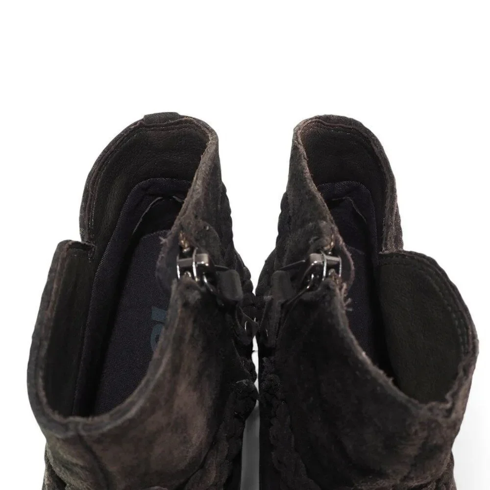 Teva Delavina Suede‎ Waterproof Ankle Boots Dark Brown 1008601 Women's 6.5
