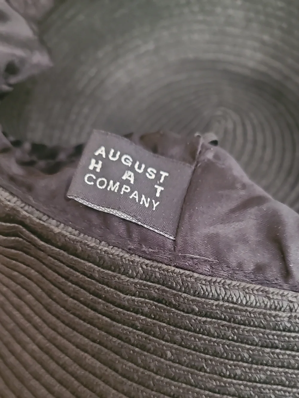 Women's Wide-Brim Black Sun Hat