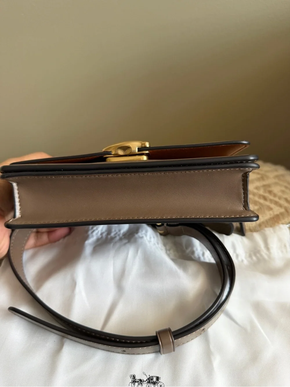 Coach used taupe