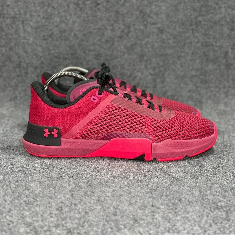Under Armour TriBase Reign 4 Training Shoes Men's 13 Black Rose Athletic Running