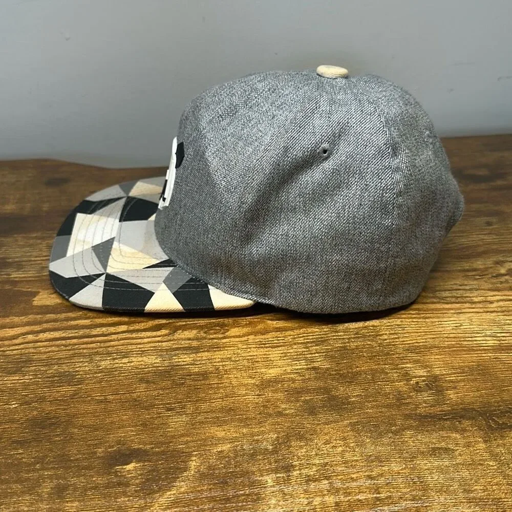 Mens Womens Paper Folding Origami Baseball Cap Snapback Hats Panda Gray size Med
