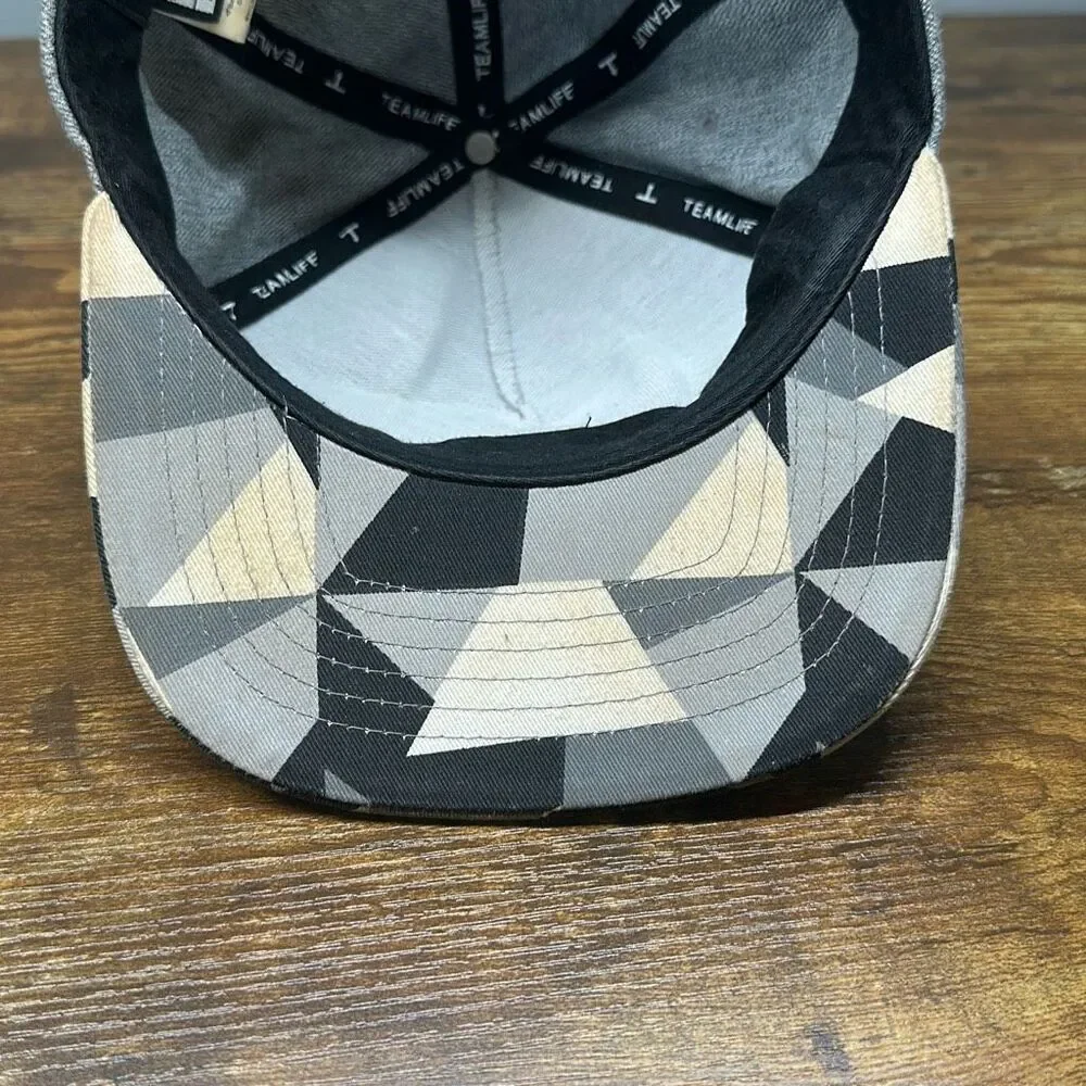 Mens Womens Paper Folding Origami Baseball Cap Snapback Hats Panda Gray size Med