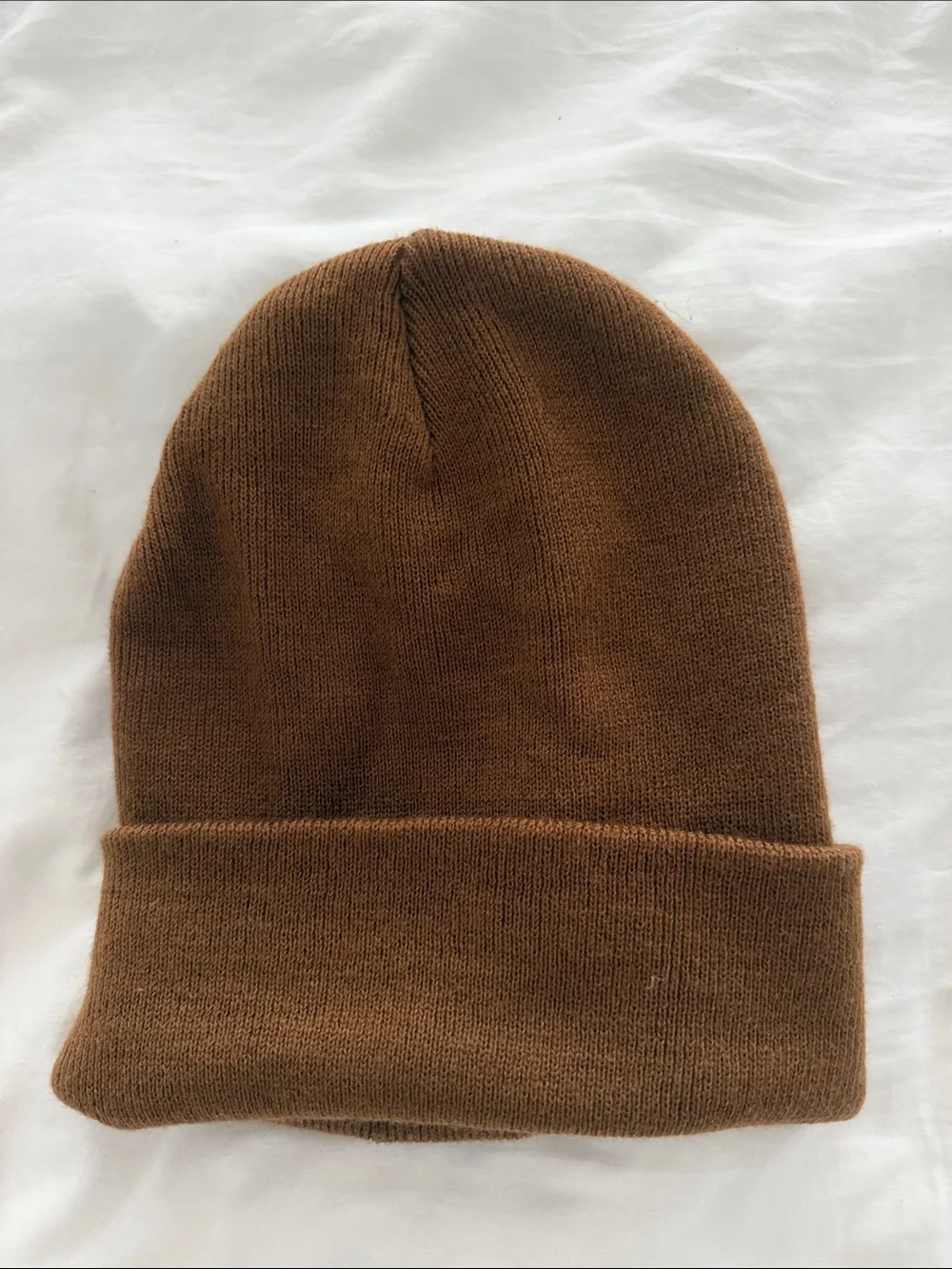 Carhartt Brown Cuffed Logo Beanie