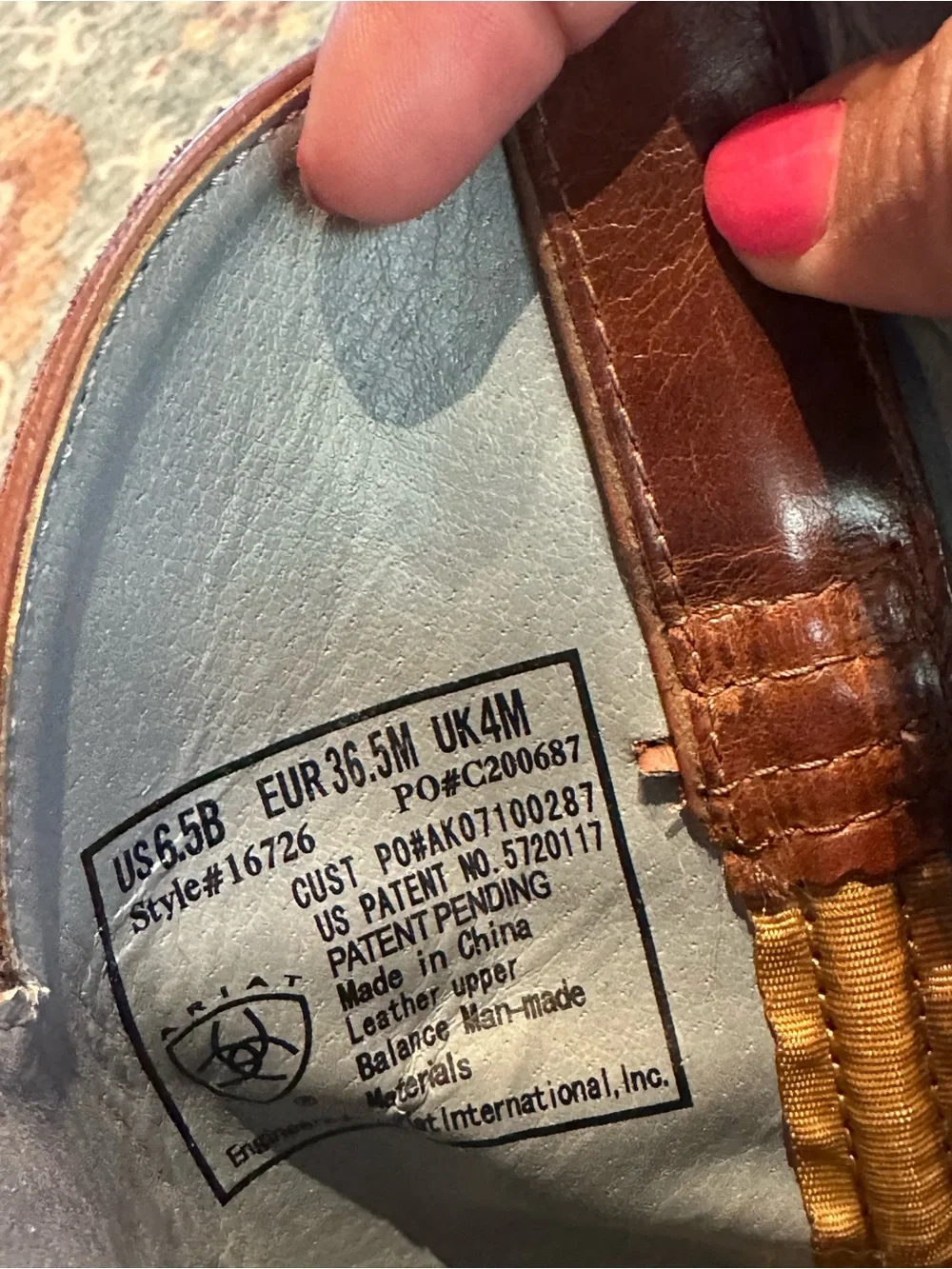 Ariat classic leather